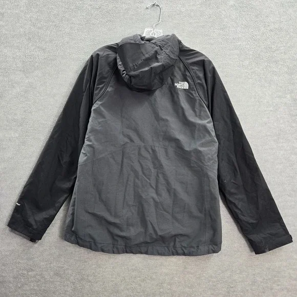 The North Face Women Jacket Medium Gray Hooded Dryvent Pockets Full Zip READ - Picture 8 of 16